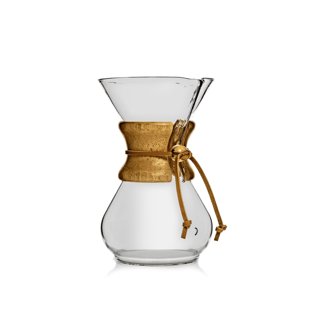 Chemex Kaffeekaraffe — Pour-Over-Handfilter für 6 Tassen