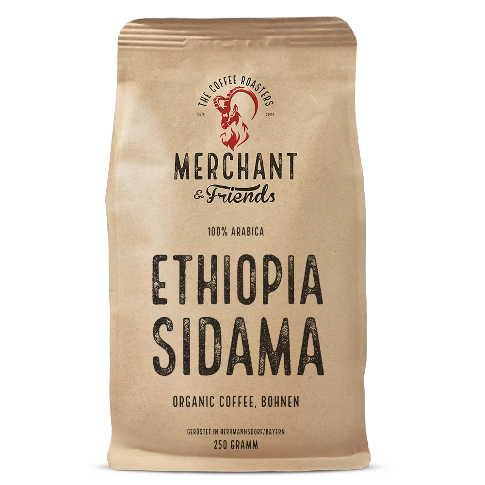 Ethiopia Sidama Bio Filterkaffee 250g ganze Bohne — Single Origin Filter aus Sidama aus Äthiopien, Region Sidama | Merchant & Friends