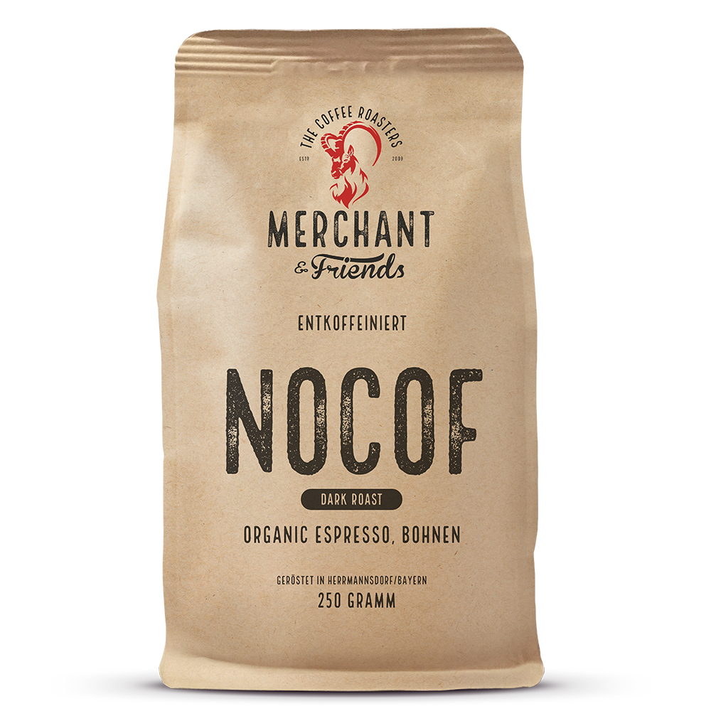 Nocof Bio Espresso 250g ganze Bohne — Arabica-Mischung aus Peru | Merchant & Friends