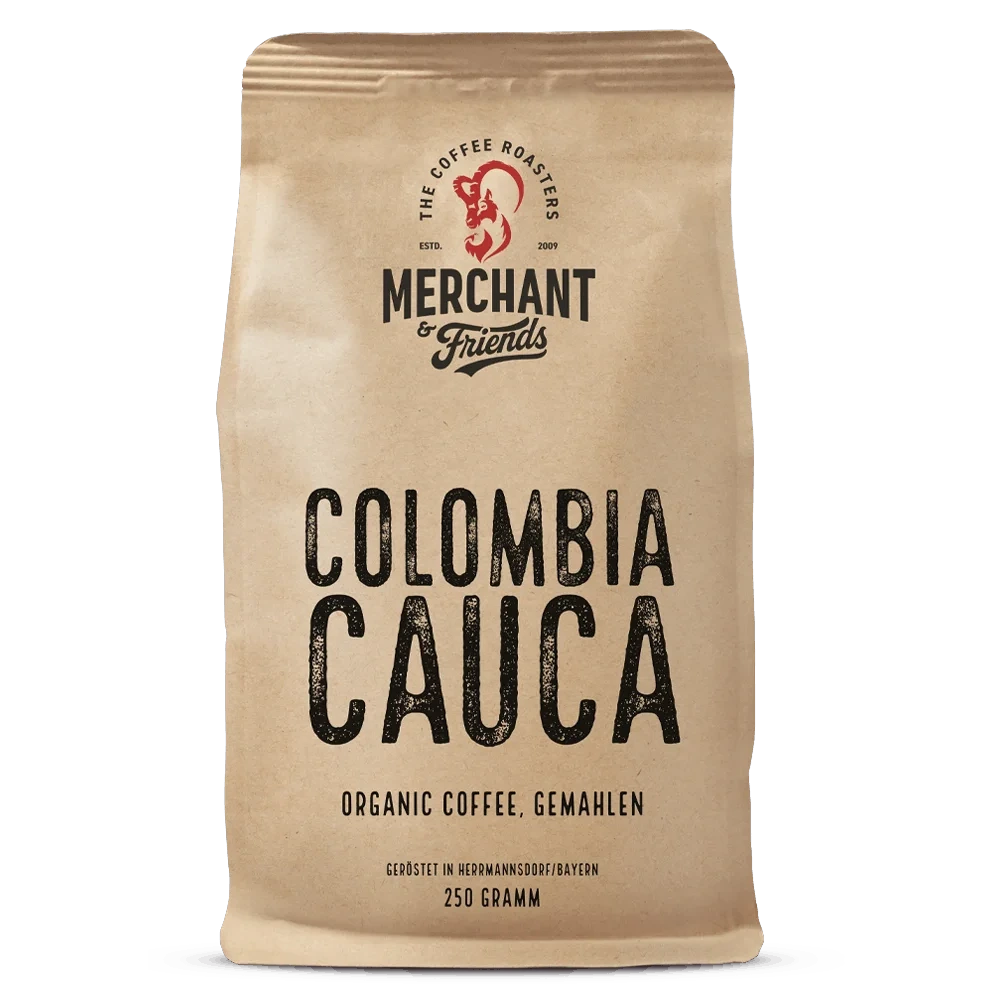 Colombia Cauca Bio Filterkaffee 250g gemahlen — Single Origin Filter aus Kolumbien, Region Cauca | Merchant & Friends