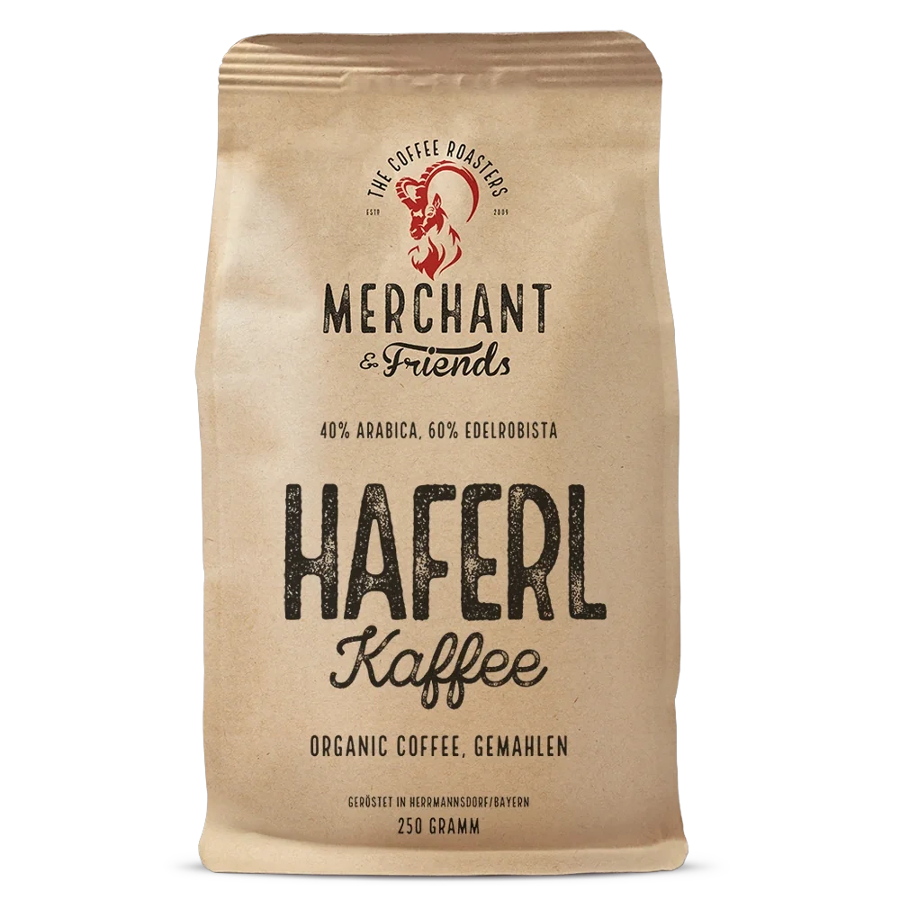Haferl Kaffee Bio Filterkaffee 250g gemahlen — Bayrischer Filter-Klassiker aus Indonesien, Tansania | Merchant & Friends