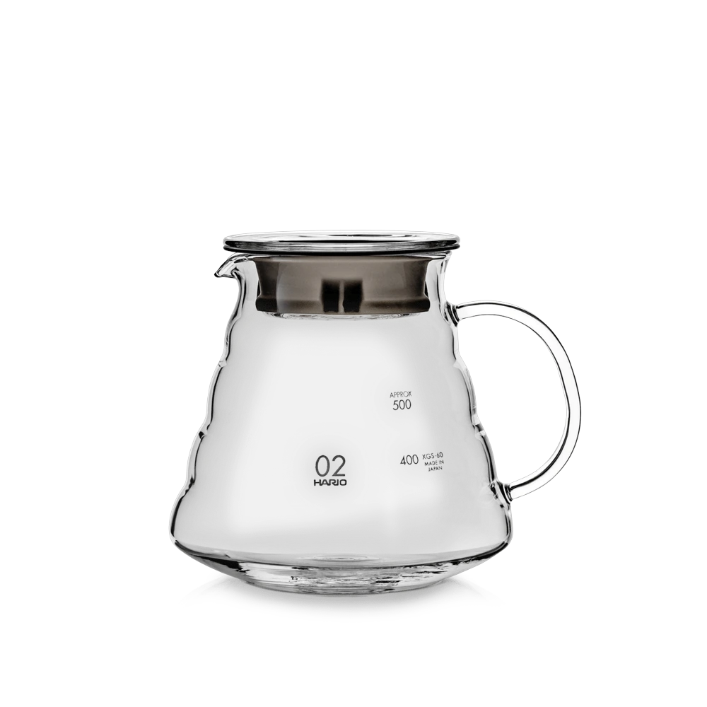 Hario V60 Kaffeekanne — Glaskaraffe 600 ml für Handfilter