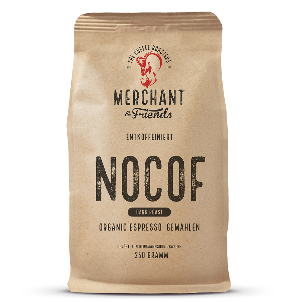 Nocof Bio Espresso 250g ganze Gemahlen — Arabica-Mischung aus Peru | Merchant & Friends